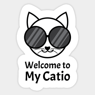 Welcome to My Catio | White Sticker